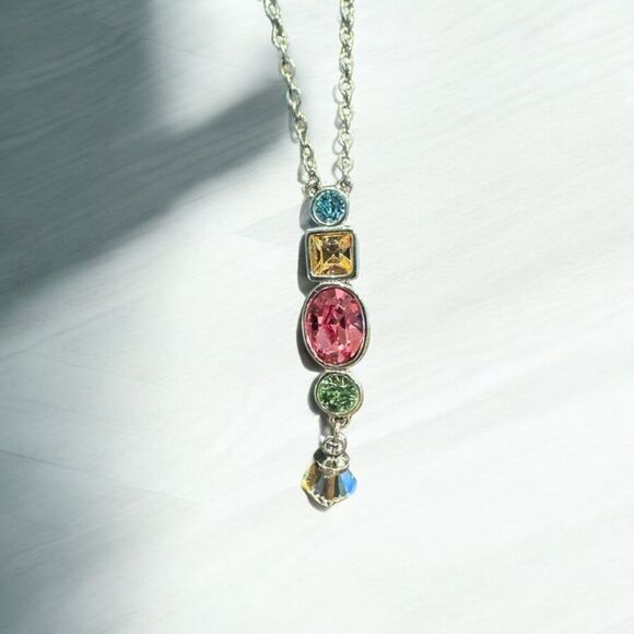 silverlux Jewelry - NWT Multi Color Silver Tone 16",2" Extender Necklace